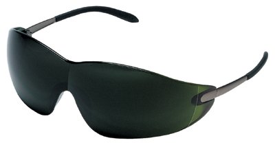 S21 Series Protective Eyewear, Green Filter 5.0 Lens, Chrome Frame, Metal 135-S21150