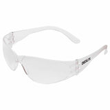 Checklite CL1 Frameless Safety Glasses, Polycarbonate Clear Lens, Duramass, Clear Polycarbonate Temples 135-CL110