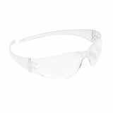 Checkmate Safety Glasses, Clear Lens, Polycarbonate, Anti-Scratch, Clear Frame 135-CK110