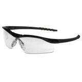 DALLAS Protective Eyewear, Clear Lens, Duramass Scratch-Resistant, Black Frame 135-DL110