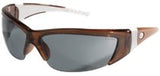 ForceFlex Protective Eyewear, Gray Lens, Duramass HC, Translucent Brown Frame 135-FF222