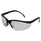 Klondike KD1 Series Protective Eyewear, Clear Lens, Polycarbonate, Black Frame 135-KD110