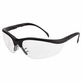 Klondike KD1 Series Protective Eyewear, Clear Lens, Polycarbonate, Anti-Fog, Black Frame 135-KD110AF