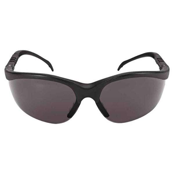 Klondike KD1 Series Protective Eyewear, Gray Lens, Polycarbonate, Black Frame 135-KD112