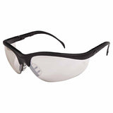 KlondikeKD1 Series Protective Eyewear, Indoor/Outdoor Clear Mirror Lens, Polycarbonate, Black Frame 135-KD119
