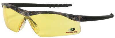 Mossy Oak Dallas Safety Glasses, Amber Lens, Polycarbonate, Mossy Oak Frame 135-MODL114