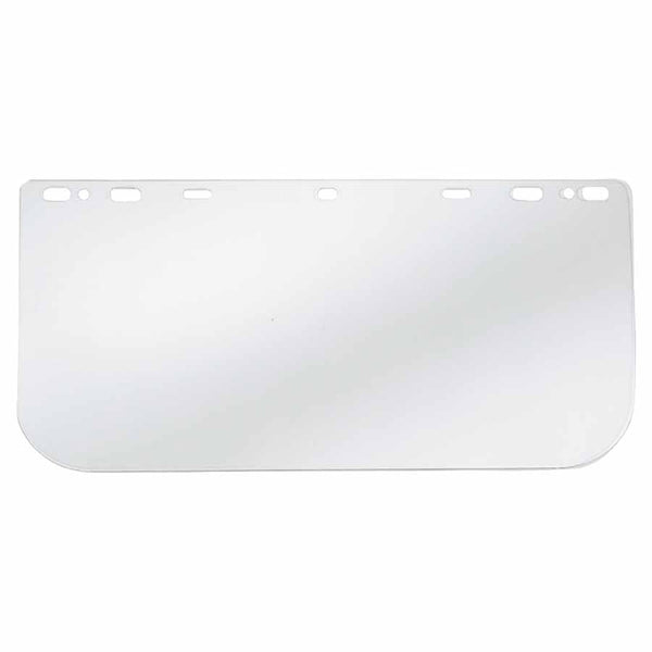 Universal Faceshield, Uncoated, Clear, Polycarbonate, 16 in L x 8 in H 135-181540