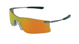 Rubicon T4 Protective Eyewear, Fire Lens, Polycarbonate, Scratch-Resistant, Frame 135-T411R