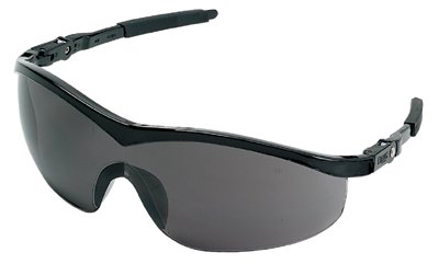 Storm Protective Eyewear, Gray Lens, Scratch-Resistant, Black Frame, Nylon 135-ST112