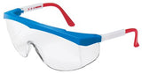 Stratos Spectacles, Clear Lens, Scratch-Resistant, Blue/Red/White Frame, Nylon 135-SS130