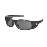 Swagger SR1 Series Safety Glasses, Gray Lens, Polycarbonate, Black Frame, Polycarbonate 135-SR112