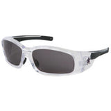 Swagger Safety Glasses, Gray Lens, Duramass Anti-Fog, Black/Clear Frame 135-SR142AF