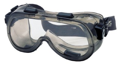 Verdict Goggles, Clear/Gray, Scratch Resistant, Elastic Strap 135-2400