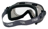 Verdict Goggles, Clear/Gray, Scratch Resistant, Foam Lining, Elastic Strap 135-2400F
