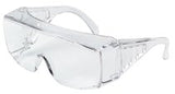 Yukon Uncoated Protective Eyewear, Clear Polycarb Lens/Frame,140mm Temple 135-9800B