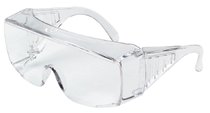 Yukon Uncoated Protective Eyewear, Clear Polycarb Lens/Frame,140mm Temple 135-9800B