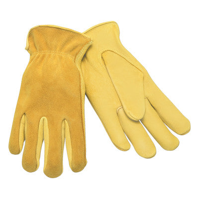 Drivers Gloves, Large, Leather, Gold Color 127-3505L