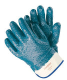 Predator Nitrile Coated Gloves, Extra Rough Finish, Large, Blue 127-9761R