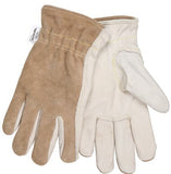 Split Leather Back Drivers Gloves, X-Large, Brown/Tan 127-3204KXL