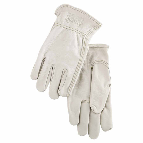 Unlined Drivers Gloves, Premium Grade Cowhide, X-Large, Keystone Thumb, Beige 127-3200XL
