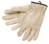 Unlined Drivers Gloves, Split Back/Cowhide, X-Large, Keystone Thumb, Beige/Brown 127-3205XL
