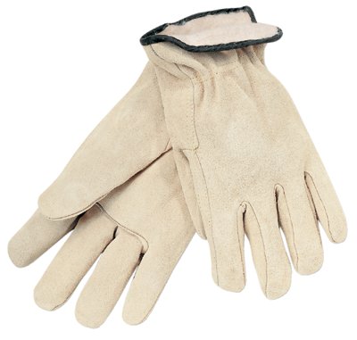 Insulated Driver's Gloves, Premium Grade Cowhide, Medium, Red Fleece Lining 127-3250M