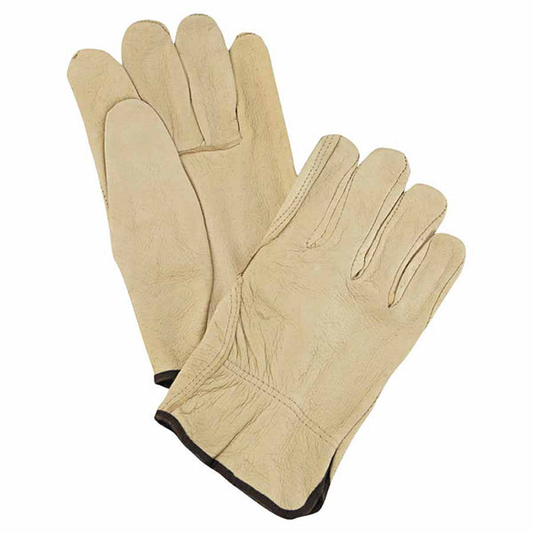 Pigskin Drivers Gloves, Economy Grain Pigskin, Medium, Unlined 127-3400M