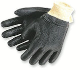 Premium Double-Dipped PVC Gloves, Large, Dark Green 127-6414