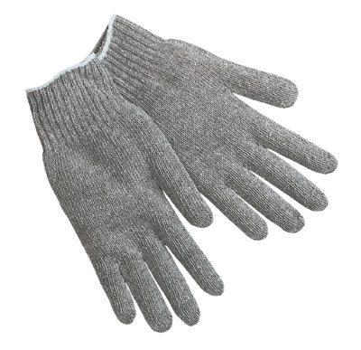 String-Knit Gloves, Large, Hemmed, Regular Weight, Natural 127-9500LM