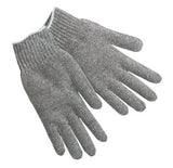 String Knit Gloves, Large, Hemmed, Heavy Weight, Natural 127-9506LM