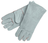 Split Cow Welders Gloves, Economy Shoulder Leather, Large, Gray 127-4150B