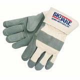 Big Jake Premium A+ Side Leather Double-Palm Work Gloves, XL, 2-3/4 in Cuff, Jersey Palm Lining, Double 3-Fingers/Thumb 127-1715