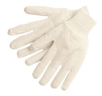 Cotton Jersey Gloves, Large, Natural 127-8000I