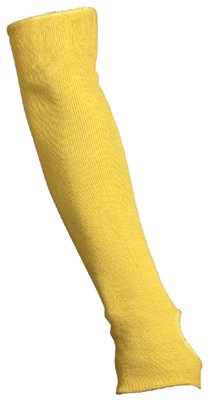 9378 Cut Pro A3 Cut Resistant Sleeve, Yellow, 18 in L x 2.25 in W, Universal, Slip-On with Thumbslot, Economy 127-9378TE