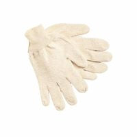 Terrycloth Reversible Work Gloves, Large, Natural, Knit-Wrist Cuff, 18 oz Cotton/Polyester 127-9400KM