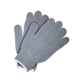 Heavy Weight String Knit Gloves, Small, Knit-Wrist, Gray 127-9507SM