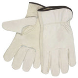 Unlined Drivers Gloves, Select Grade Cowhide, 3X-Large, Keystone Thumb, Beige 127-3211XXXL