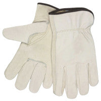 Unlined Drivers Gloves, Select Grade Cowhide, 3X-Large, Keystone Thumb, Beige 127-3211XXXL
