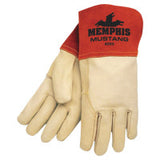 Mustang Premium Top Grain Cowskin Leather Welding Work Gloves, Small, Russet/Beige, Unlined 127-4950S