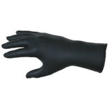 Nitrile Disposable Gloves, NitriShield Stealth Xtra, Rolled Cuff, Unlined, X-Large, Black, 6 mil Thick 127-6062XL