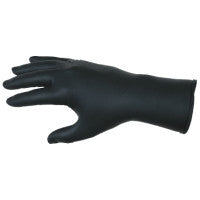 Nitrile Disposable Gloves, NitriShield Stealth Xtra, Rolled Cuff, Unlined, 2X-Large, Black, 6 mil Thick 127-6062XXL