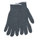 Multipurpose String Knit Gloves, Large, Knit Wrist, Regular Weight, Gray 127-9637LM