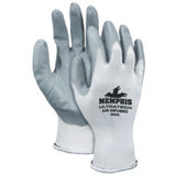 UltraTech Air Infused Nitrile Coated Gloves, Large, Gray/White 127-9694L