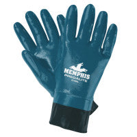 9780 Predalite Light Nitrile Coated Palm Gloves, X-Large, Blue/White 127-9780XL