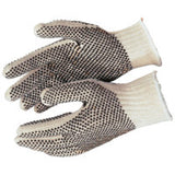 PVC Dot String Knit Gloves, X-Large, Natural, 2 Sided Dots 127-9660XLM