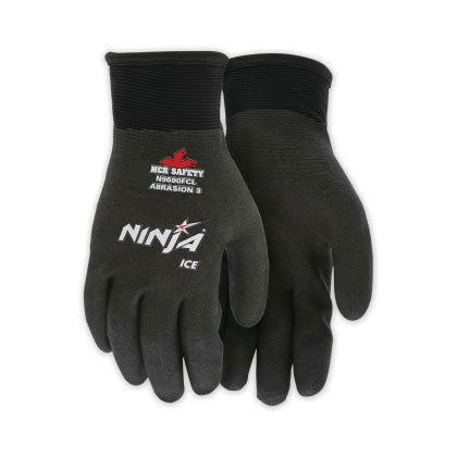Ninja Ice HPT Palm/Fingertip Coated Insulated Work Gloves, XX-Large, Black 127-N9690XXL