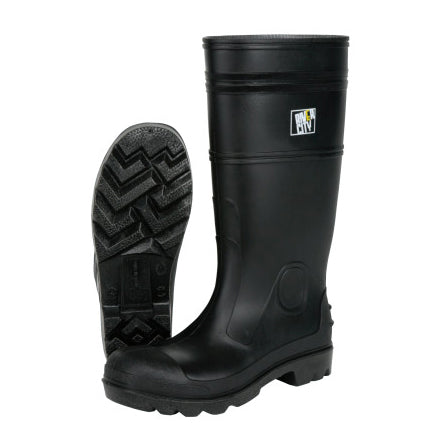PVC Boot, Size 11, 16 in, Black 127-VBS12011