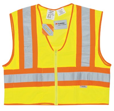 Luminator Class II Flame Resistant Vests, 2X-Large, Fluorescent Lime 611-WCCL2LFRX2