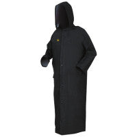 Classic Plus Series Rider Coat, Medium, PVC/Polyester, Black 611-FR267CM