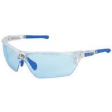 Dominator DM3 Safety Glasses, Polycarbonate Light Blue Lens, MAX6, Clear Polycarbonate/Blue TPR 135-DM1323PF